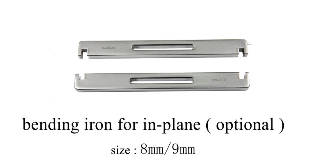 Fer à cintrer la plaque osseuse (une paire) pour le pliage dans le plan: plaque osseuse 8 / 9Mm